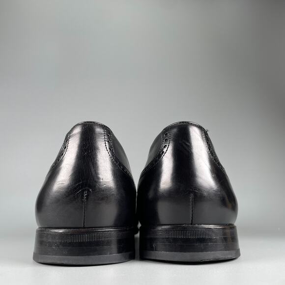 Mezlan Havana Men\'s Size 11 Black Leather Slip On Tassel Loafers Dress Shoes EUC main image 4
